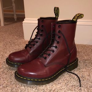 Dr. Martens women’s 8-eye boot cherry red